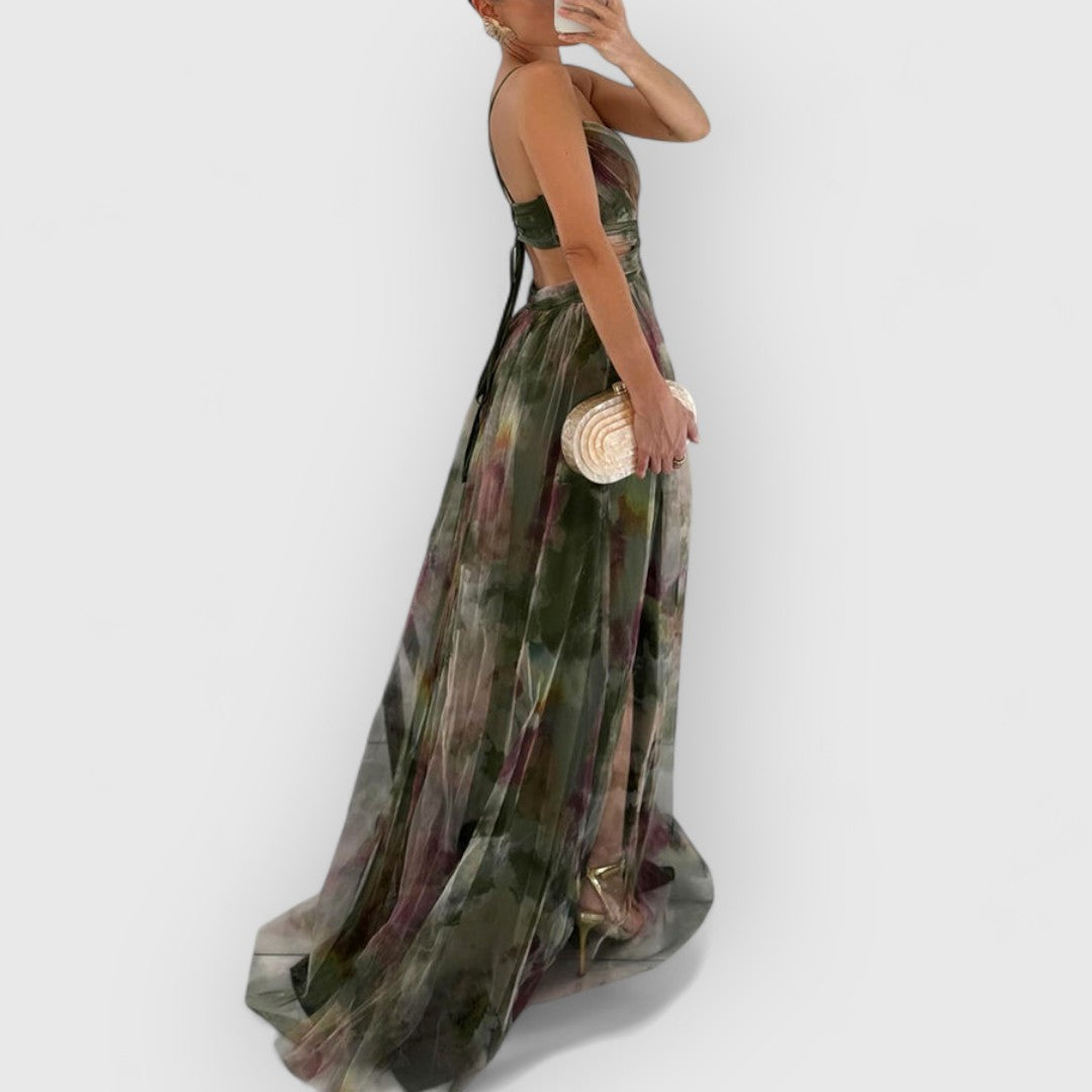 Gisela| Elegante vestido con encantador estampado floral