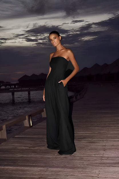 Mono Sin Tirantes Silvia™ - ¡Estilo y Confort en Una Sola Pieza!