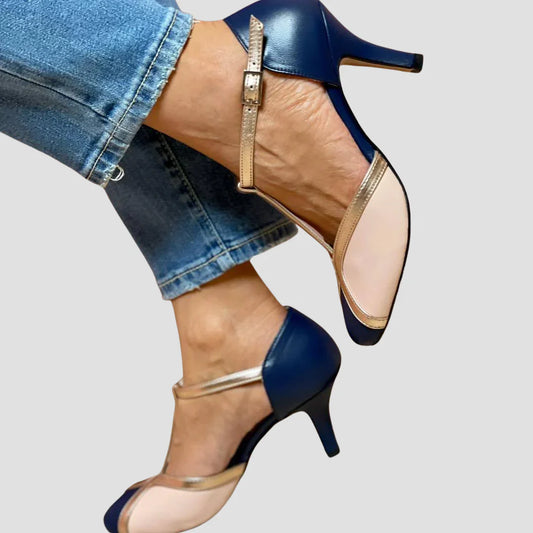 Fabiola | Sandalias de Tacón Bicolores